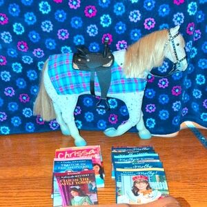 American Girl Doll Books & Horse. The Horse Is Sage's - (Girl Of The Year 2013).
